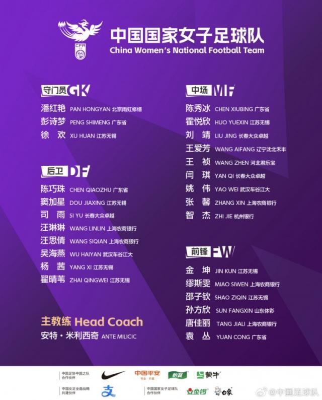 开云官网-女足集训名单：吴海燕霍悦欣入选 留洋球员未在列